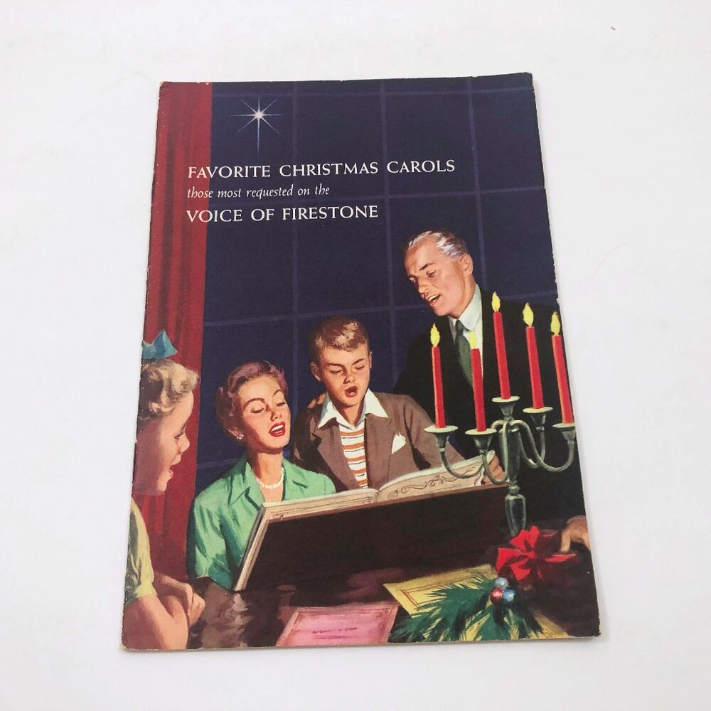 Vintage 1955 Voice of Firestone FAVORITE CHRISTMAS CAROLS Piano Song Book